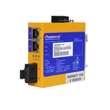 HEMC3-ST-VLW - Ethernet Media Converters, 2 x 100Mbps Copper Port, 1 x 100Mbps Multi-Mode Fiber Port with ST Connectors, 2KM, Industrial Wide Temperature -40°C to +75°C, Power Input 12~36VDC or 10~24VAC