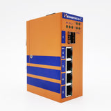 HES5A-4E-SFP-VL - DIN-Rail Unmanaged, 4 x  100Mbps POE Copper Port, 1 x  100Mbps SFP Fiber Port